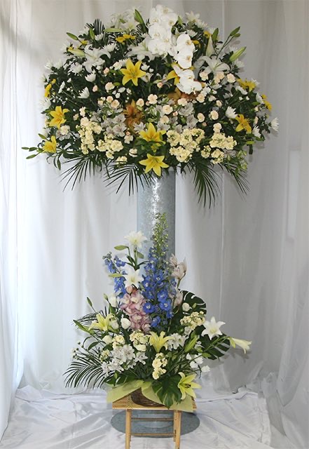 供物のスタンド花